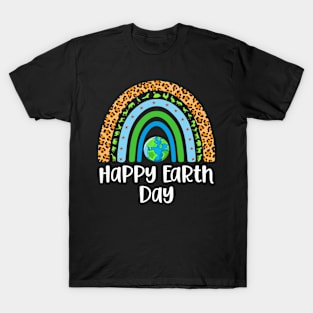 Happy Earth Day Awareness Rainbow Earth Day 2024 T-Shirt